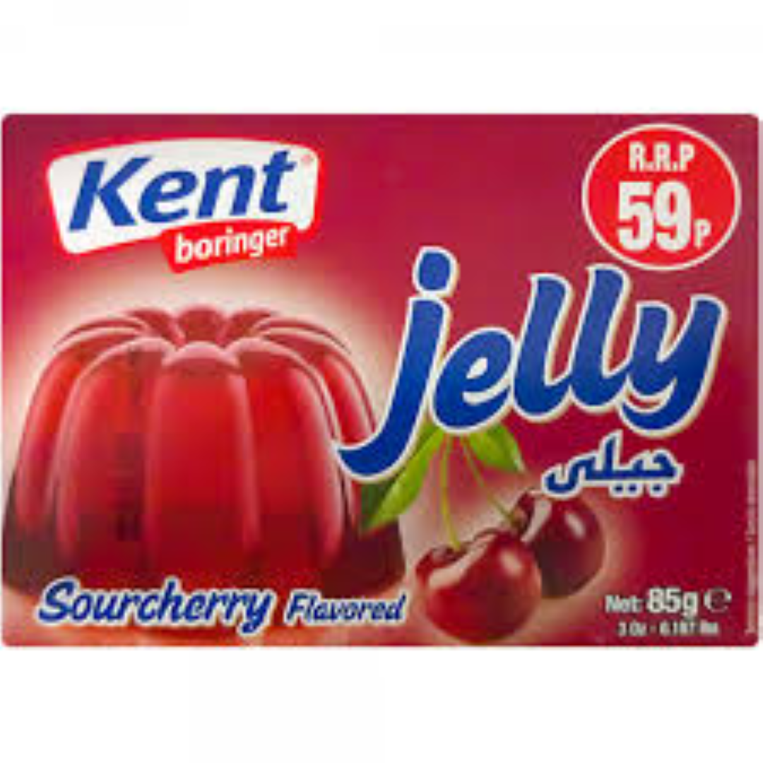 KENT BORINGER CHERRY FLAVOUR JELLY 85G